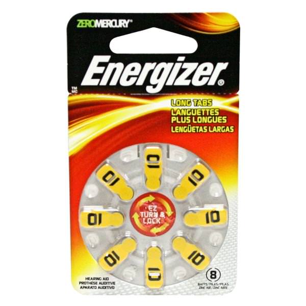 AZ10DP 1.4 volt Zinc Air Zero Mercury Hearing Aid Battery (8 pack)