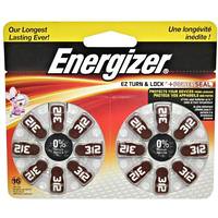 Energizer 312 1.4 volt Zero Mercury Hearing Aid Battery (16 pack)