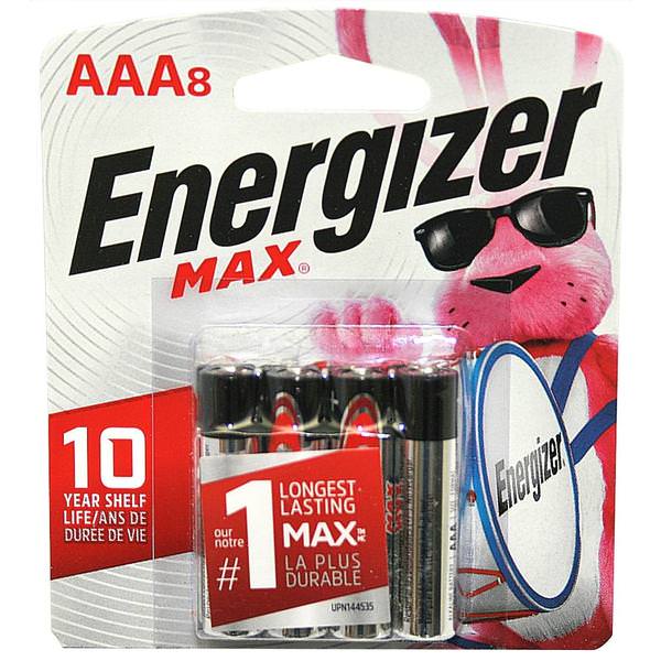 Energizer batteries, flashlights and flameless LED candles. 