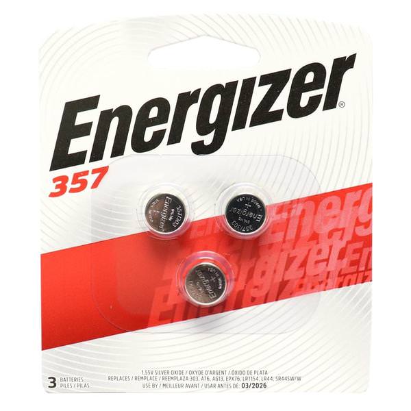 357 1.55 Volt Silver Oxide Zero Mercury Button Cell Watch / Calculator / Medical / Electronic Book / Toys Battery (3 pack)