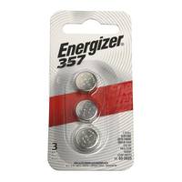 Energizer 357 1.55 volt Silver Oxide Zero Mercury Button Cell Battery (3 pack)