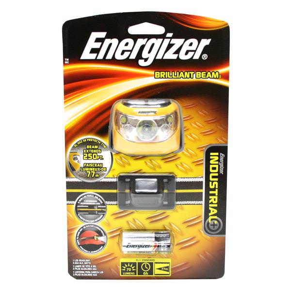 Yellow & Black Industrial 5 LED Headlight (Batteries Included)