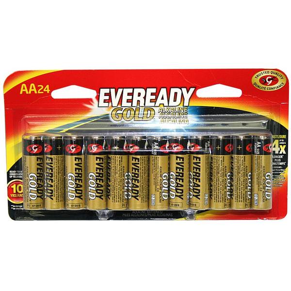 AA Cell Gold Alkaline Battery (24 pack)