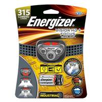 Eveready Gray / Red Vision HD Focus Industrial LED Headlight (Batteries Included)