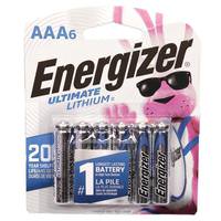 AAA Cell Ultimate Lithium Battery (6 pack)
