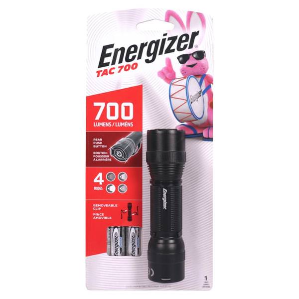 Black Tactical LED Flashlight (Batteries Included)