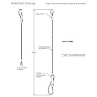 Everlast 20' Grip Lock Aircraft Cable Safety Chain