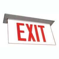 Exitronix 120/277 volt Brushed Aluminum LED Exit Sign