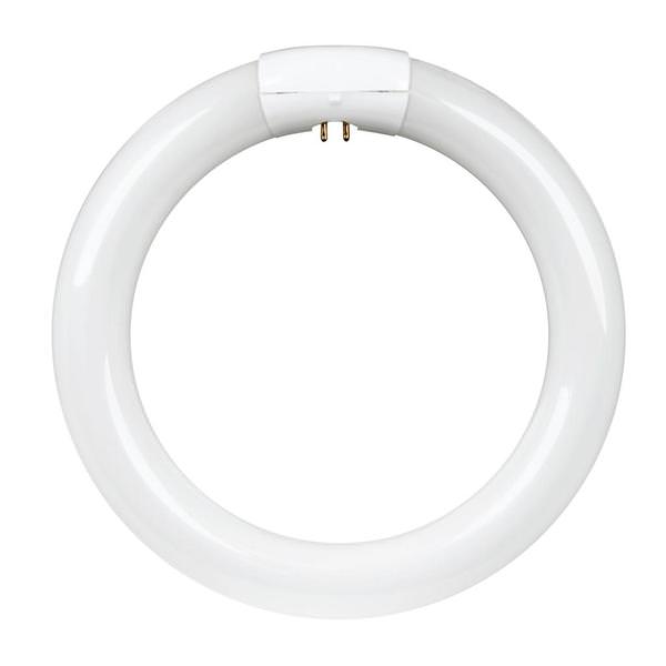 22 watt 8" T9 4-Pin Base 3000K Natural White Circline Non-Dimmable CFL