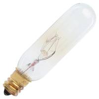 Feit Electric 15 watt 145 volt T6 Candelabra Screw Base 2700K Warm White Clear Dimmable