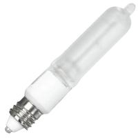 Feit Electric 75 watt 120 volt T4 Miniature Candelabra Screw 3000K Natural White Clear Dimmable Halogen