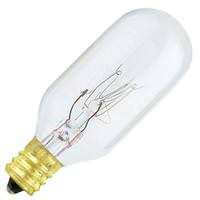 Feit Electric 15 watt 130 volt T7 Candelabra Screw Base 2700K Warm White Appliance Clear Dimmable Light Bulb
