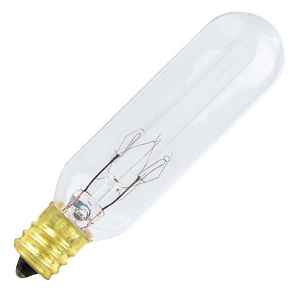 15 watt 130 volt T6 Candelabra Screw Base 2700K Warm White Clear Dimmable