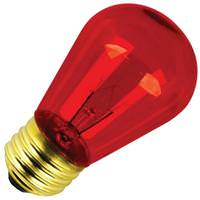 Feit Electric 11 watt 130 volt Medium Screw Base Red Clear Filament Dimmable