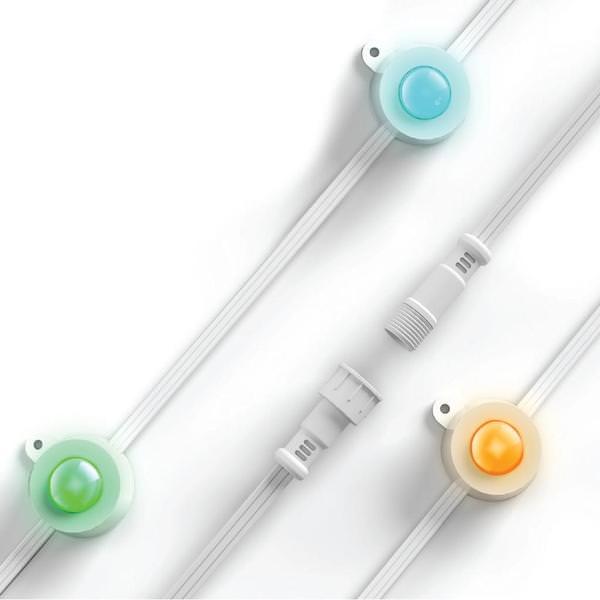 16' Screw Base RGBW Smart/Wi-Fi LED Smart Chasing Permanent Lights Extension