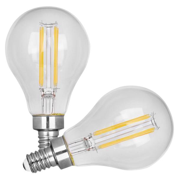 4.5 watt 120 volt A15 Candelabra Screw Base 2700K Warm White Dimmable LED (2 Pack)