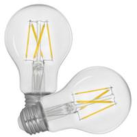 Feit Electric 5.5 watt 120 volt A19 Medium Screw Base 2700K Warm White Clear Dimmable LED
