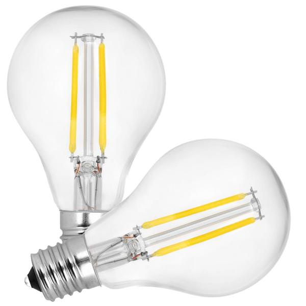 4.5 watt 120 volt A15 Intermediate Screw Base 2700K Warm White Dimmable LED (2 Pack)