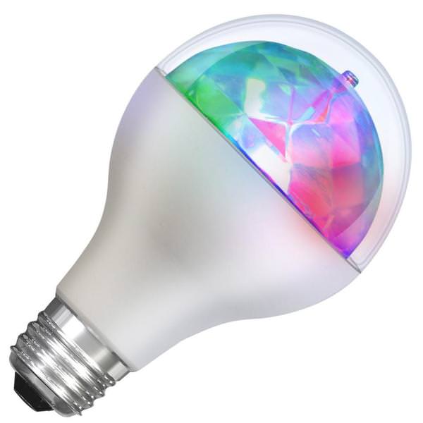 5 watt 120 volt Medium Screw Base Multi-Colored Non-Dimmable LED