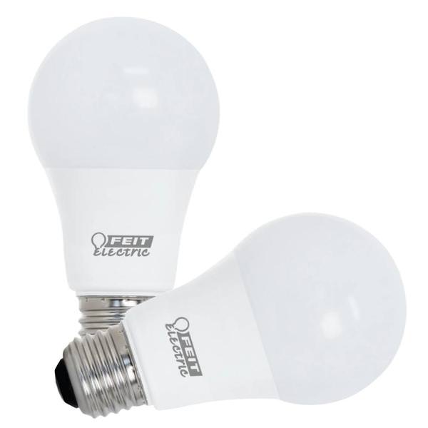 5 watt 120 volt A19 Medium Screw Base 3000K Natural White Enhance Dimmable LED (2 Pack)