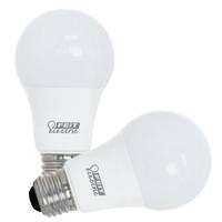 Feit Electric 5 watt 120 volt A19 Medium Screw Base 3000K Natural White Enhance Dimmable LED (2 Pack)