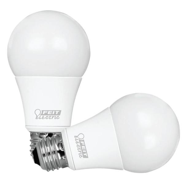 8.8 watt 120 volt A19 Medium Screw Base 3000K Natural White Dimmable LED (2 Pack)