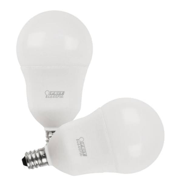 5 watt 120 volt A15 Miniature Candelabra Screw Base 2700K Warm White Frosted Dimmable LED (2 pack)