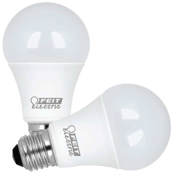 12.2 watt 120 volt A19 Medium Screw Base 5000K Daylight Dimmable LED (2 Pack)
