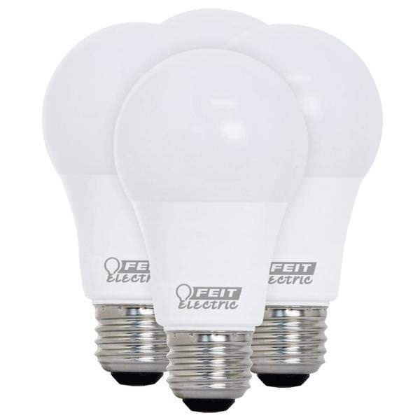 10.6 watt 120 volt A19 Medium Screw Base 5000K Daylight Non-Dimmable LED (4 pack)