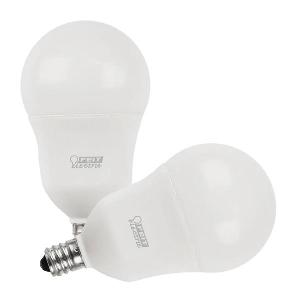 8.3 watt 120 volt A15 Candelabra Screw Base 3000K Natural White Dimmable LED (2 Pack)