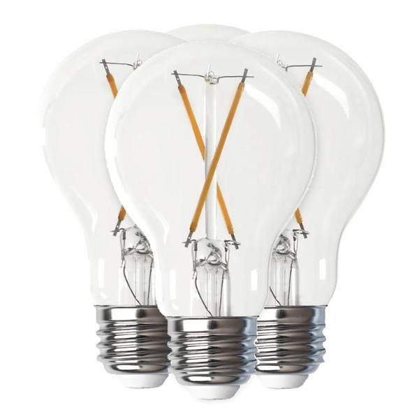5 watt 120 volt A19 Medium Screw Base 5000K Daylight Clear Dimmable LED (4 Pack)