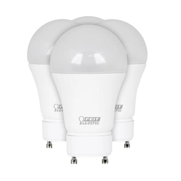 8.8 watt 120 volt A19 Twist and Lock Base 5000K Daylight Frosted Dimmable LED (4 Pack)