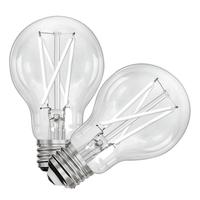 Feit Electric 8.8 watt 120 volt A19 Medium Screw Base 2700K Warm White Clear White Filament Dimmable LED (2 pack)