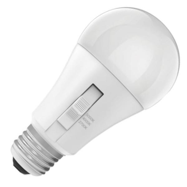 8.8 watt 120 volt A19 Medium Screw Base CCT Selectable Non-Dimmable LED