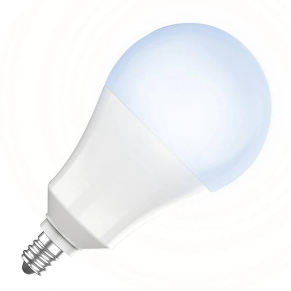 8.8 watt 120 volt A19 Candelabra Screw Base 5000K Dusk To Dawn