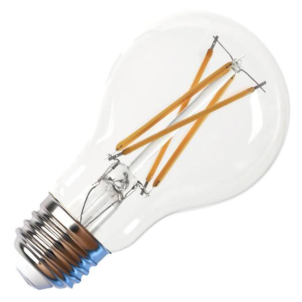 8.8 watt 120 volt A19 Medium Screw Base Clear 5000K Dusk To Dawn