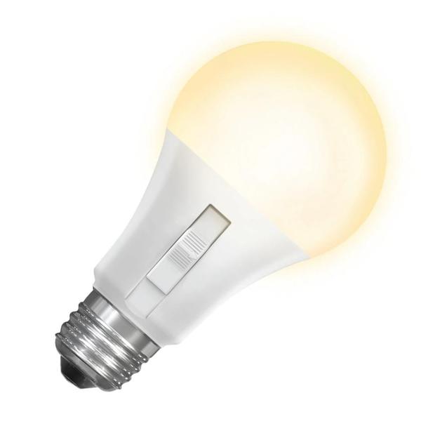 8.8 watt 120 volt A19 Medium Screw Base CCT Selectable Dusk to Dawn Sensor