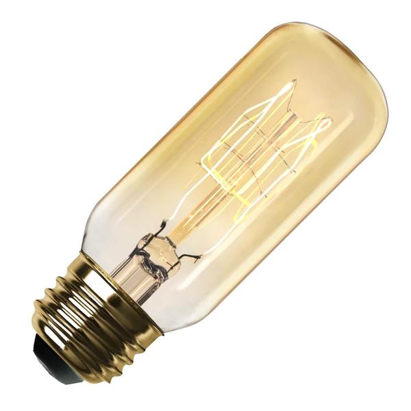 40 watt 120 volt T12 Medium Screw Base 2200K Warm White Amber Glass Dimmable Incandescent Light Bulb