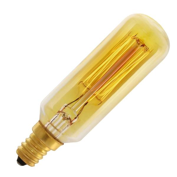 40 watt 120 volt T8 Candelabra Screw Base 2200K Warm White Amber Glass Dimmable Incandescent Light Bulb