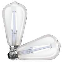 Feit Electric 15 watt 120 volt ST19 Medium Screw Base 2700K Warm White Clear Dimmable LED (2 Pack)