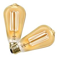 Feit Electric 3.8 watt 120 volt ST19 Medium Screw Base 2100K Amber Dimmable (2 Pack)