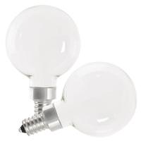 Feit Electric 3.8 watt 120 volt G16.5 Candelabra Screw Base 3000K Natural White Frosted Dimmable LED (2 Pack)