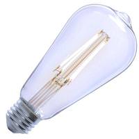 Feit Electric 8.8 watt 120 volt ST19 Medium Screw Base 5000K Daylight Clear Dusk To Dawn Sensor Non-Dimmable LED