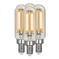 Feit Electric 3.3 watt 120 volt T6 Candelabra Screw Base 3000K Natural White Clear Glass Vintage Dimmable LED (4 Pack)