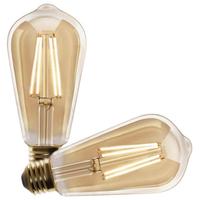 Feit Electric 5.5 watt 120 volt ST19 Medium Screw Base 2100K Amber Dimmable (2 Pack)