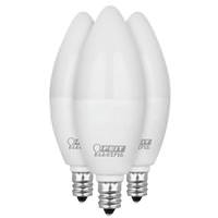 Feit Electric 4.5 watt 120 volt B10 Candelabra Screw Base 3000K Natural White LED (3 Pack)