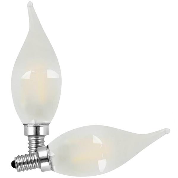 3.3 watt 120 volt Candelabra Screw Base 2700K Warm White Dimmable LED (2 pack)