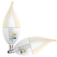 Feit Electric 5 watt 120 volt B10 Candelabra Screw Base CCT Selectable Dimmable LED (2 Pack)
