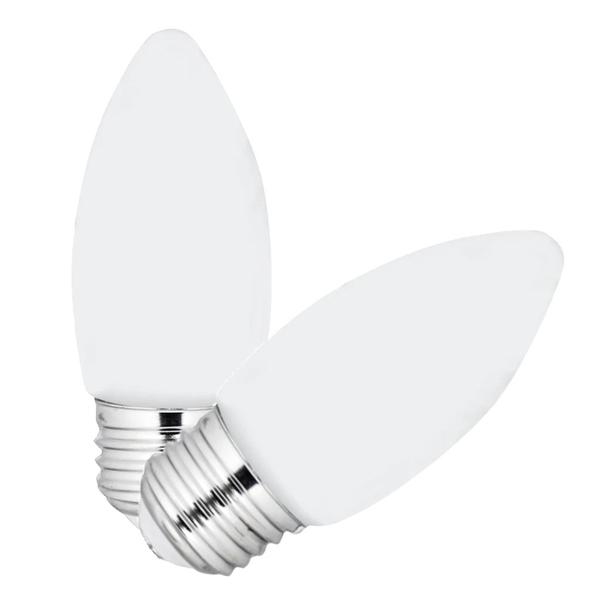 5.5 watt 120 volt B10 Medium Screw Base 2700K Warm White Frosted Dimmable LED (2 Pack)