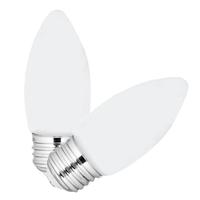 Feit Electric 5.5 watt 120 volt B10 Medium Screw Base 2700K Warm White Frosted Dimmable LED (2 Pack)